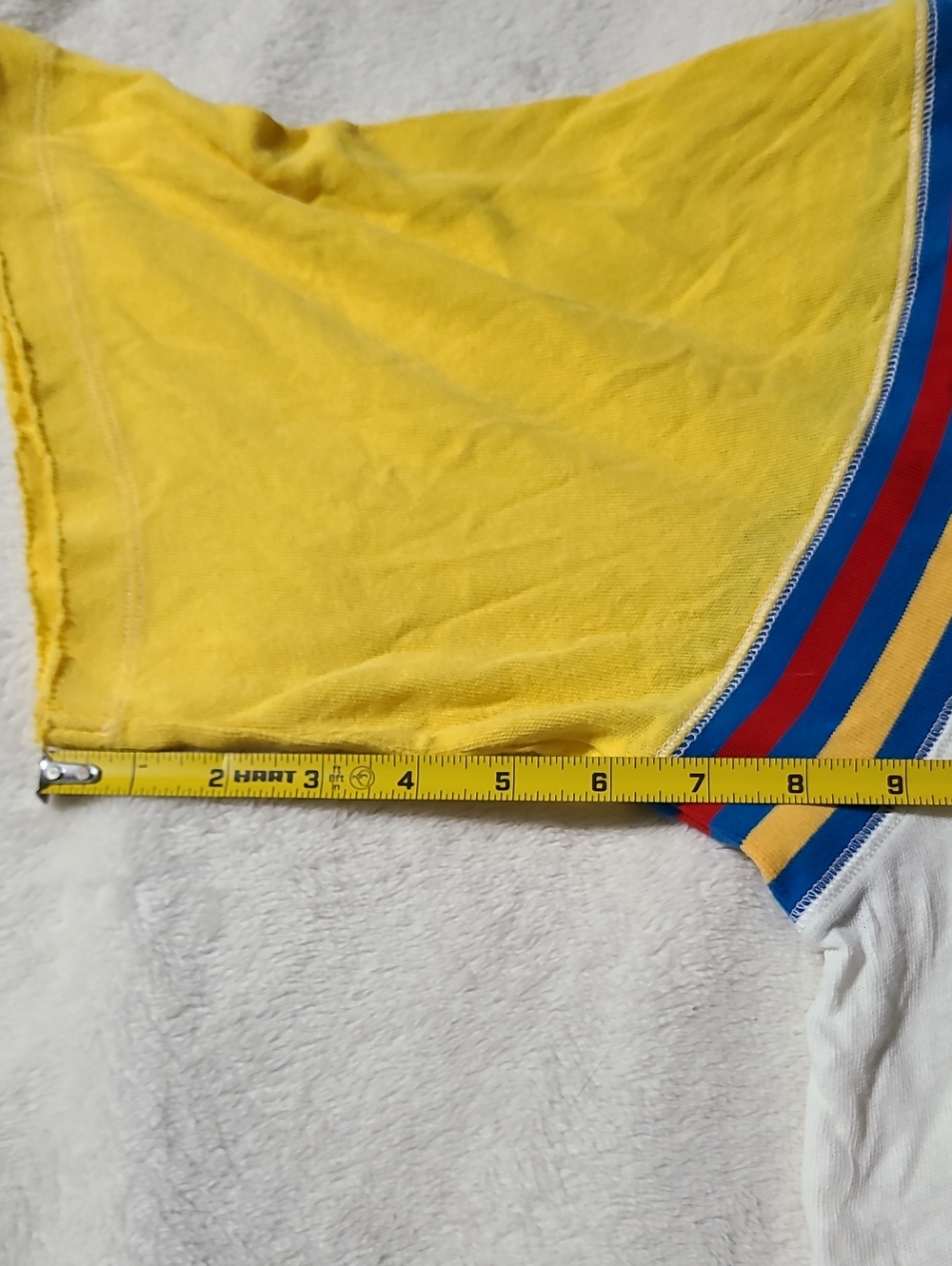 Free People Movement Raglan Crop Top with Retro Multicolor Stripes - Picture 5 of 6
